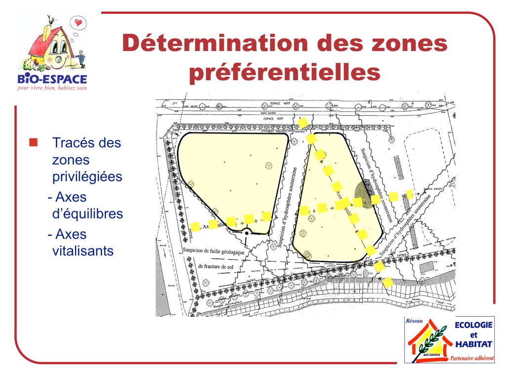 Les zones préférentielles selon la BDH
